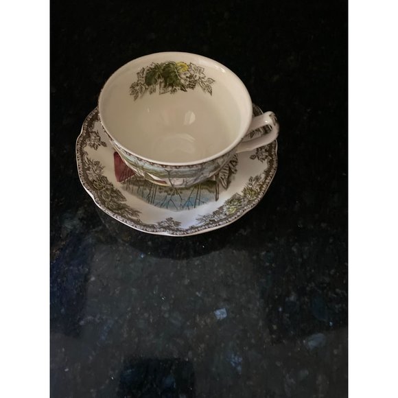 Johnson Bros "The Friendly Village" Cup and Saucer, The Ice House, England - Picture 4 of 8